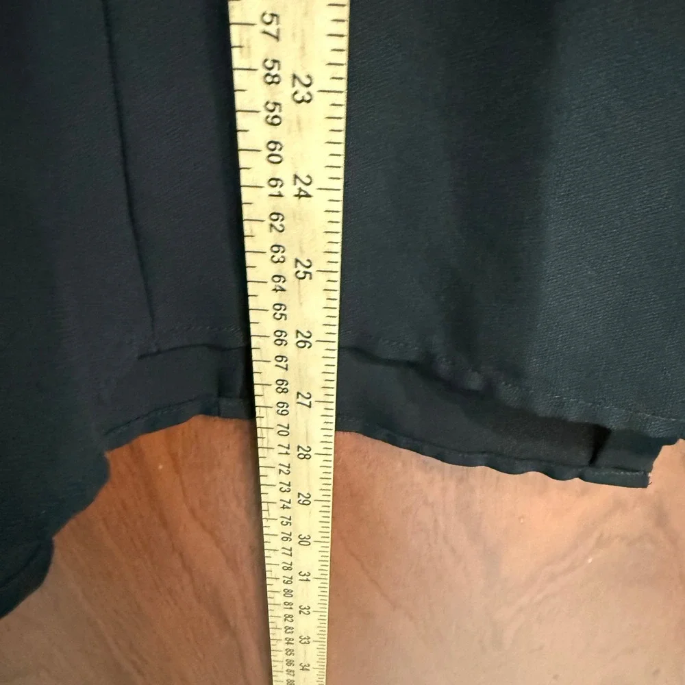 Venezia Women's Black 3/4 Sleeve Button Down Sheer Blouse Top Plus Size‎ 14/16 - Picture 6 of 6